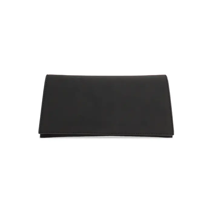 Pochette nera con tracolla removibile