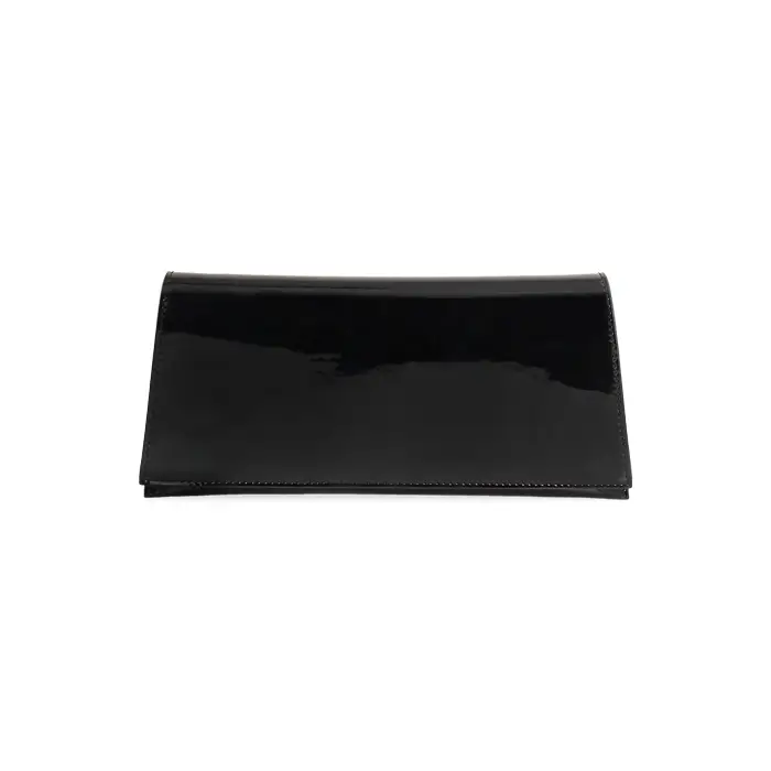 Pochette nera con tracolla removibile