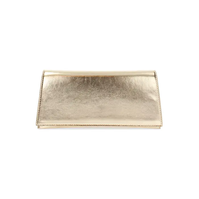 Pochette oro con tracolla removibile
