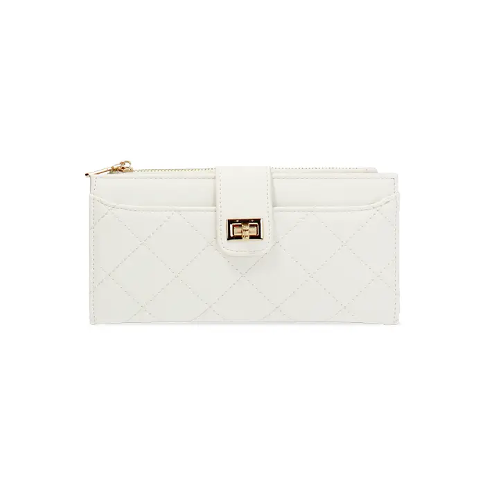 Portafoglio donna bianco a clip