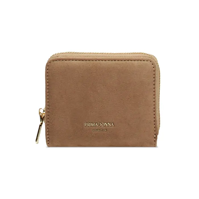 Portafoglio taupe compatto ed elegante