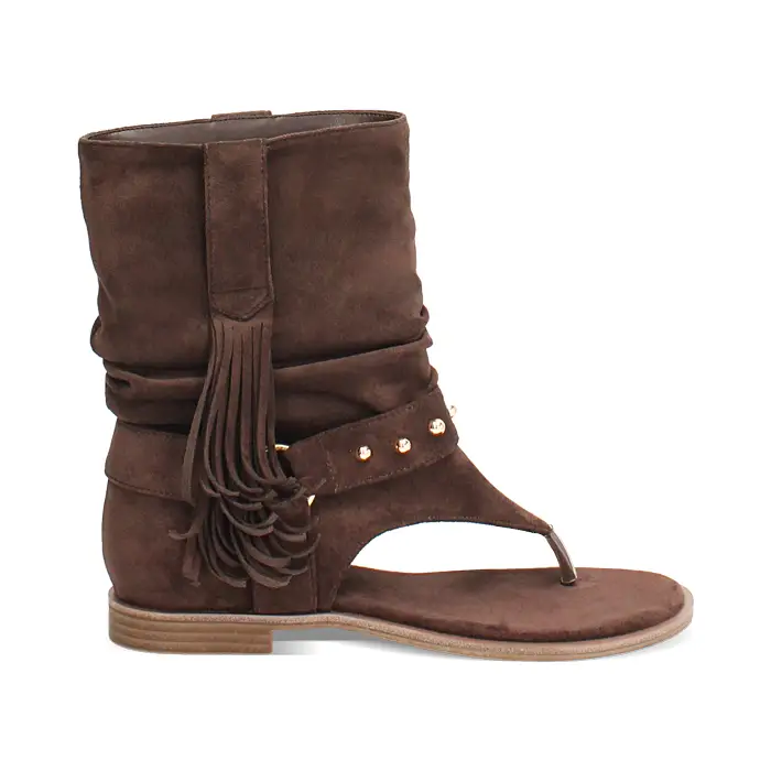 Sandali bassi testa di moro