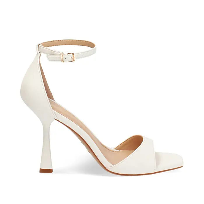 Sandali bianchi tacco 9,5 cm