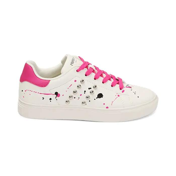 Sneakers bianche con borchie