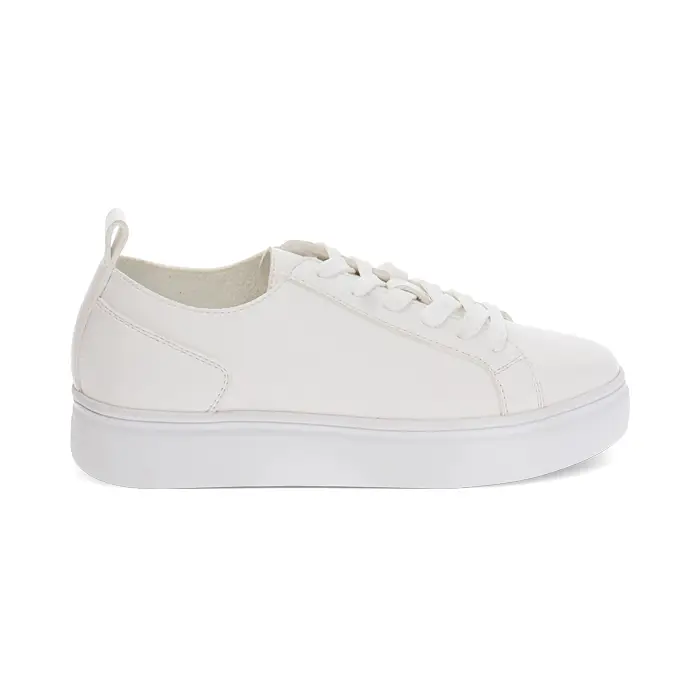 Sneakers bianche con tacco 3,5 cm