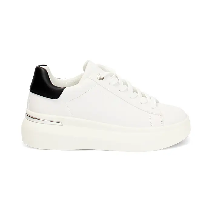 Sneakers bianche tacco 5,5 cm