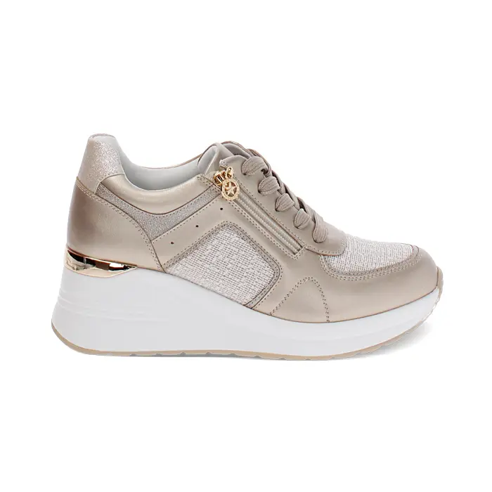 Primadonna Collection Sneakers oro con tacco 6,5 cm