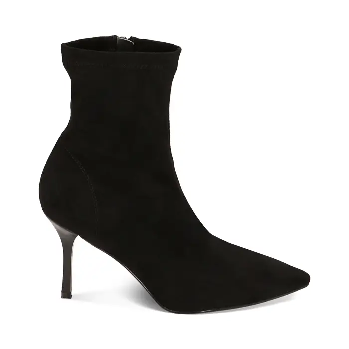 Primadonna Collection Stivaletti neri in microfibra con tacco sottile