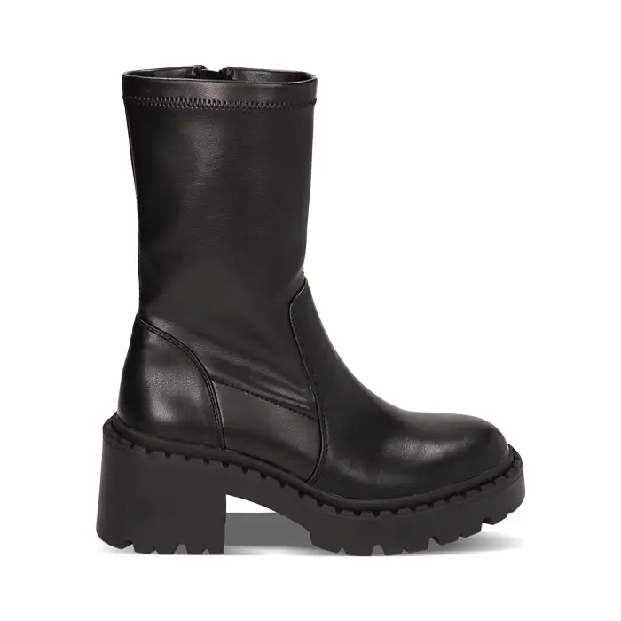 Stivaletti neri, tacco 6,7 cm