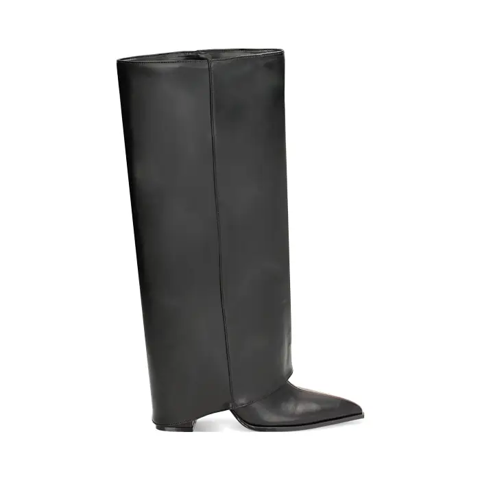 Stivali neri con tacco di 8,5 cm