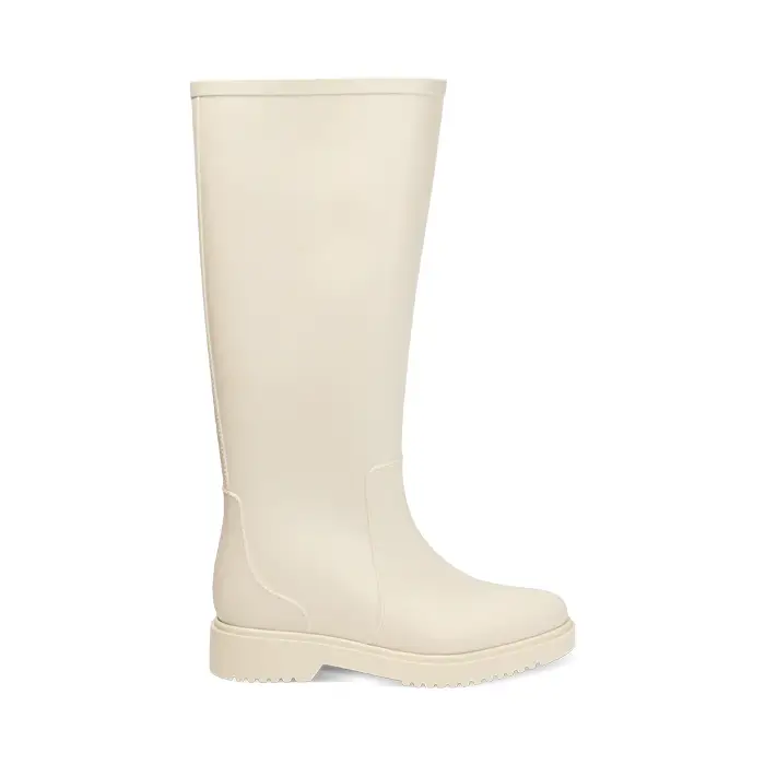 Stivali panna in PVC con dettagli chic