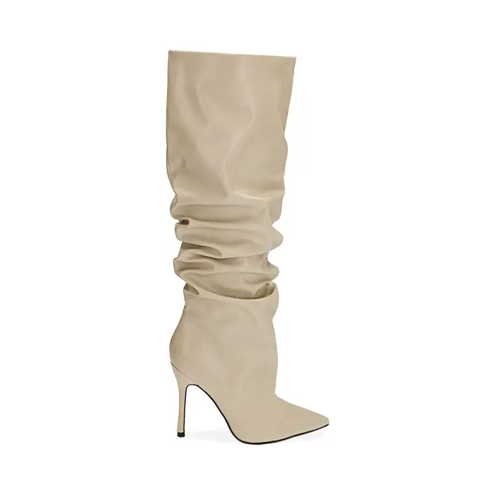 Stivali panna, tacco 10,5 cm