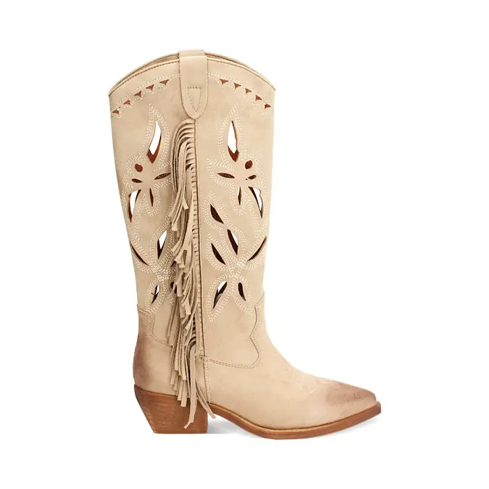 Stivali taupe tacco 5 cm