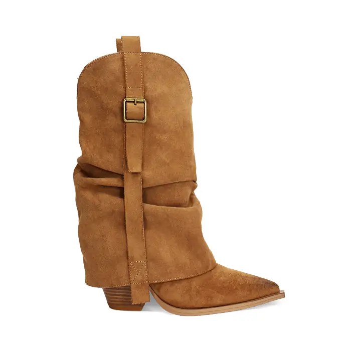 Primadonna Collection Stivali texani camel tacco 9 cm