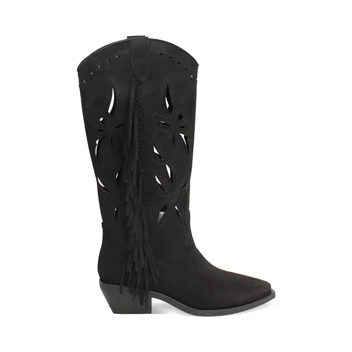 Stivali texani neri tacco 5 cm