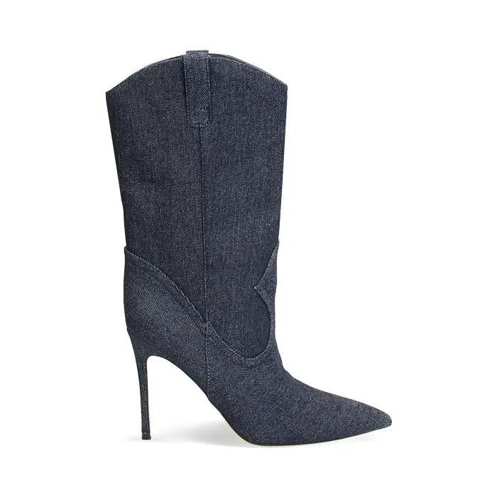 Tronchetti jeans tacco 10 cm