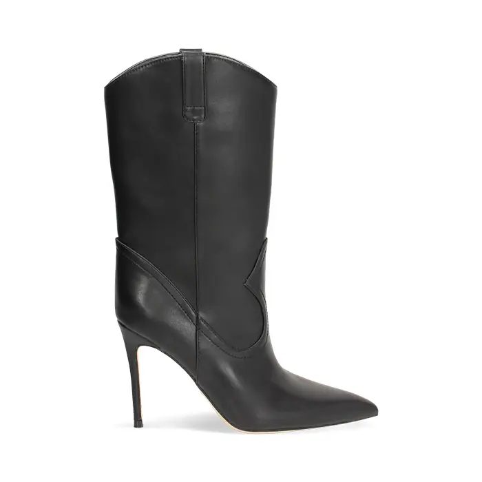 Tronchetti neri con tacco 10 cm