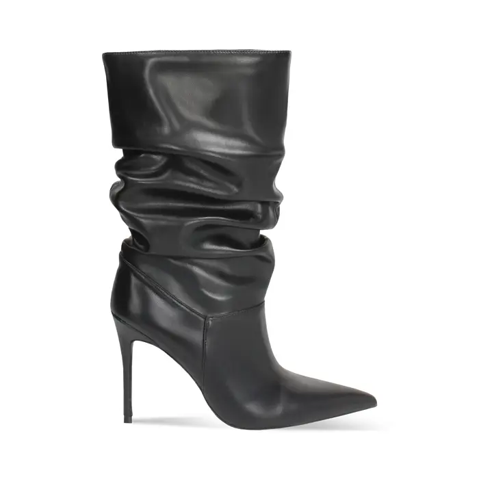 Tronchetti neri con tacco di 10 cm da donna