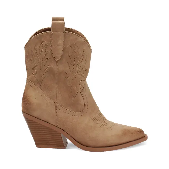 Tronchetti texani taupe tacco 6,5 cm