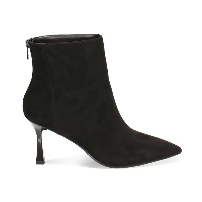 Tronchetto nero, tacco 7,5 cm