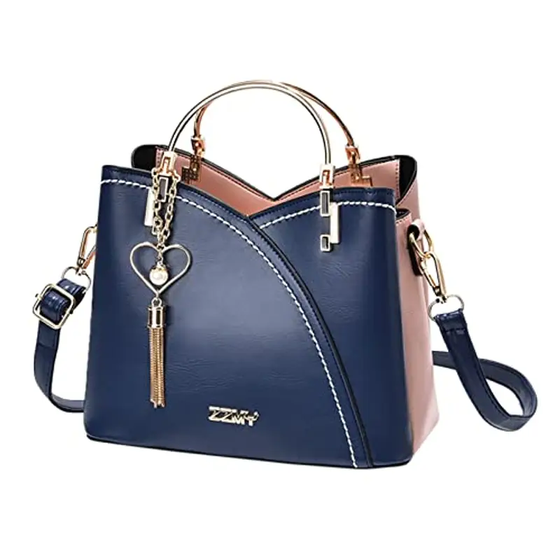 Primavera E Estate Borse Alla Moda Borse Da Donna Borse A Tracolla Borse Messenger Grande Capacità Borsa Moda Donna Ragazzi Messenger Bag per la Scuola, Blu, Etichettalia unica