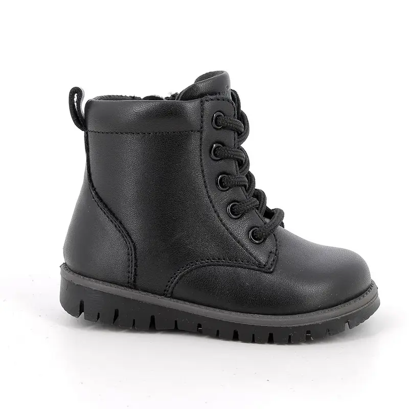 Anfibi da bambino nero con zip