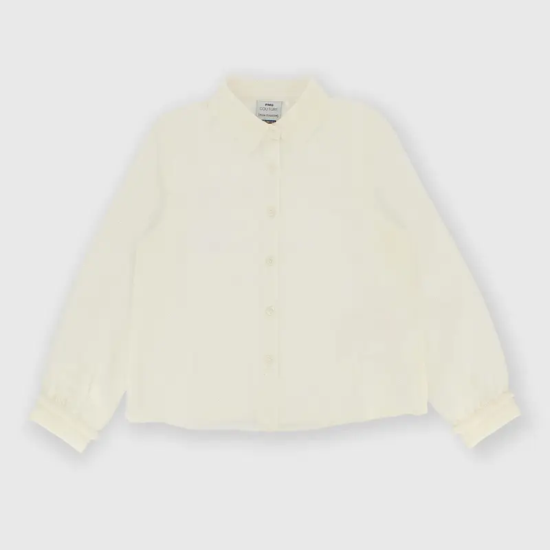 Camicia da bambina bianco