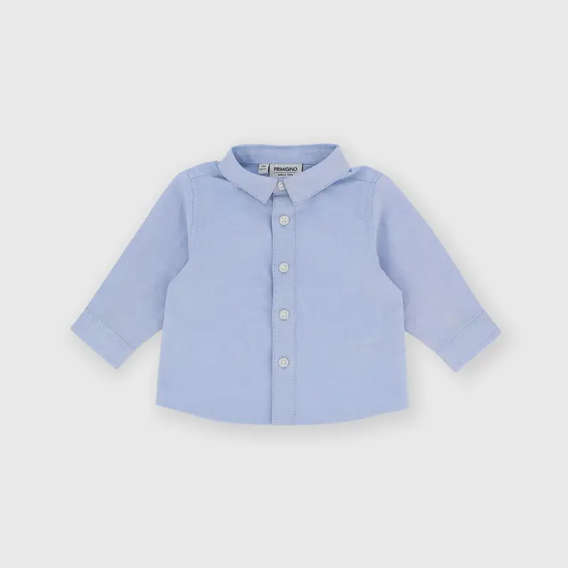Camicia in cotone da bambino blu