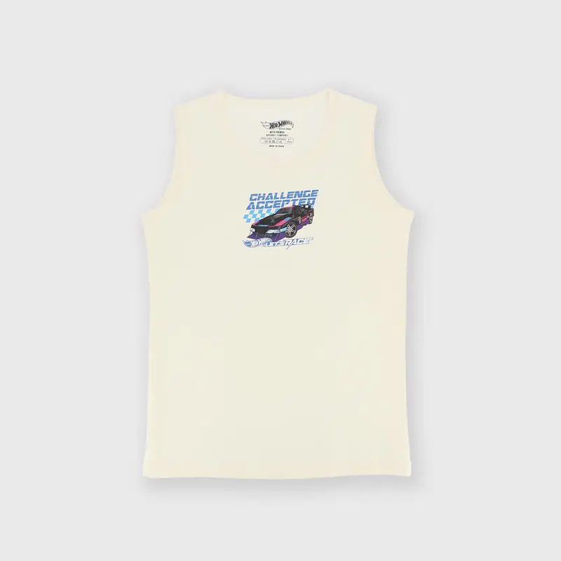 Canottiera bianco hot wheels™ let's race