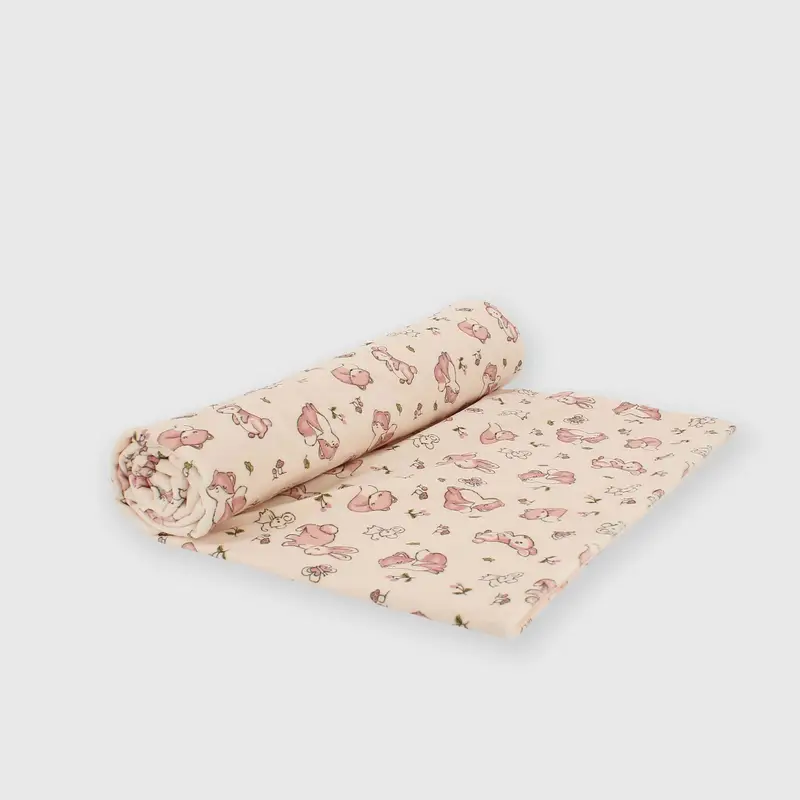 Copertina in ciniglia da bambina bianco