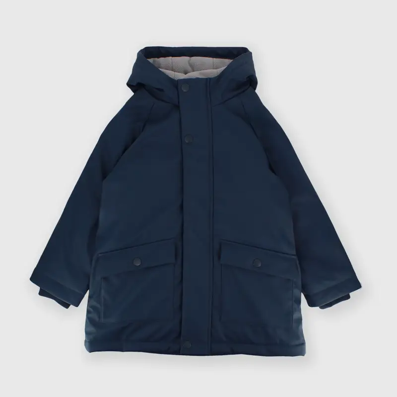 Giubbino con cappuccio da bambino blu