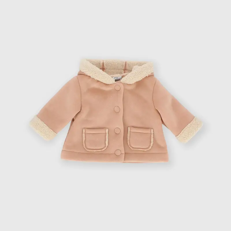 Giubbino da bambina beige