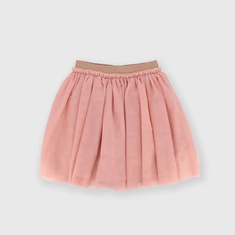Gonna in tulle da bambina rosa