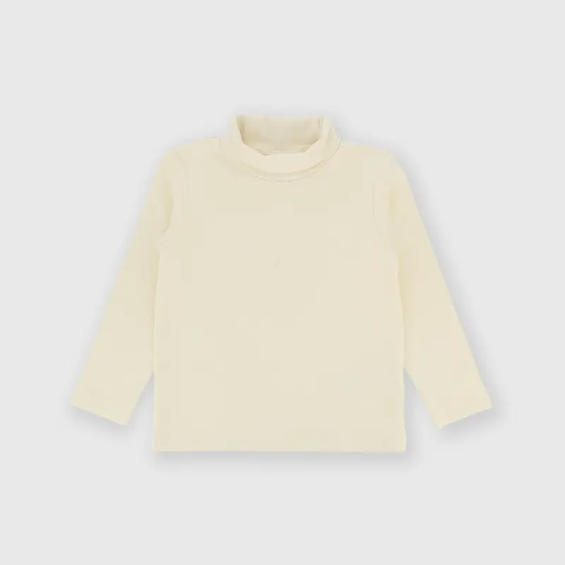 Lupetto in costina da bambino bianco