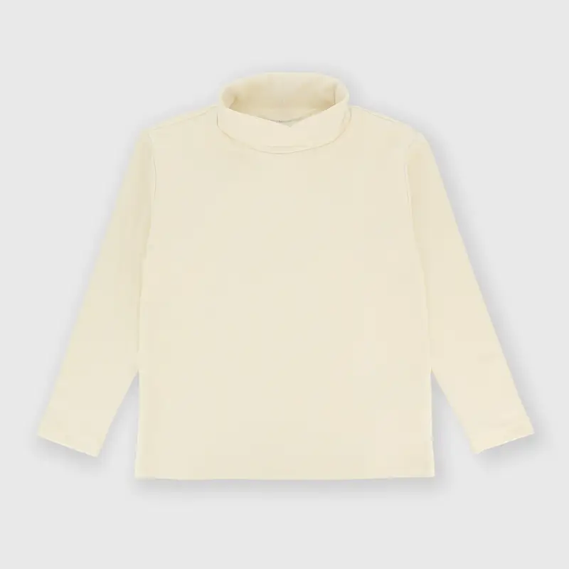 Lupetto in costina da bambino bianco