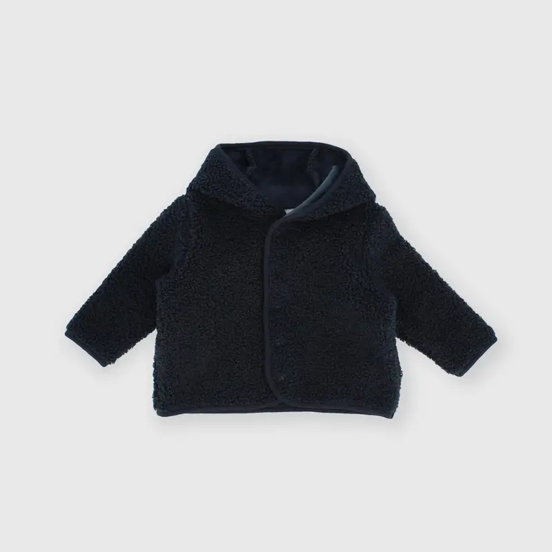 Maglia con cappuccio in felpa da bambino blu