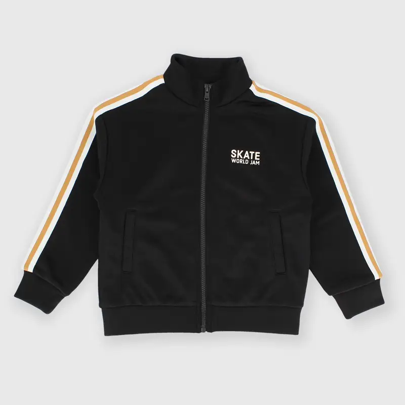 Maglia con zip in felpa da bambino grigio