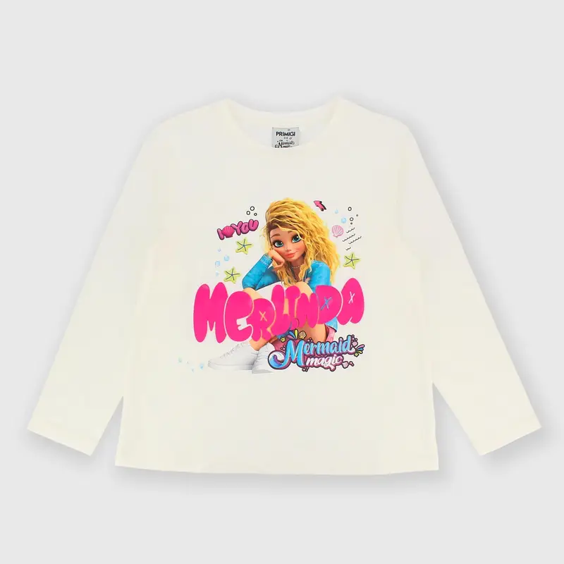 Maglietta maniche lunghe bianco mermaid magic™