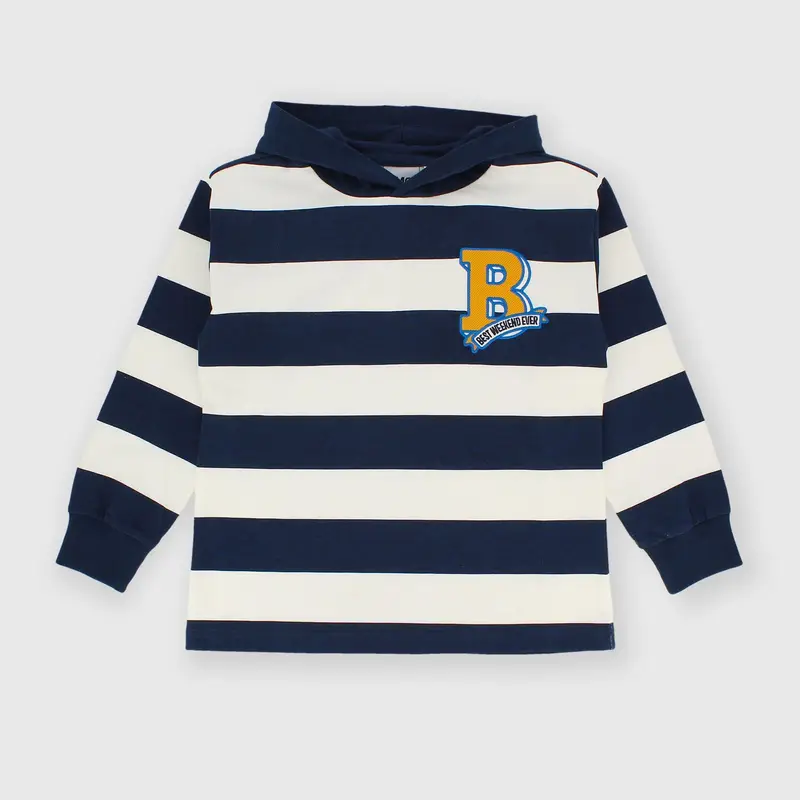 Maglietta maniche lunghe da bambino blu