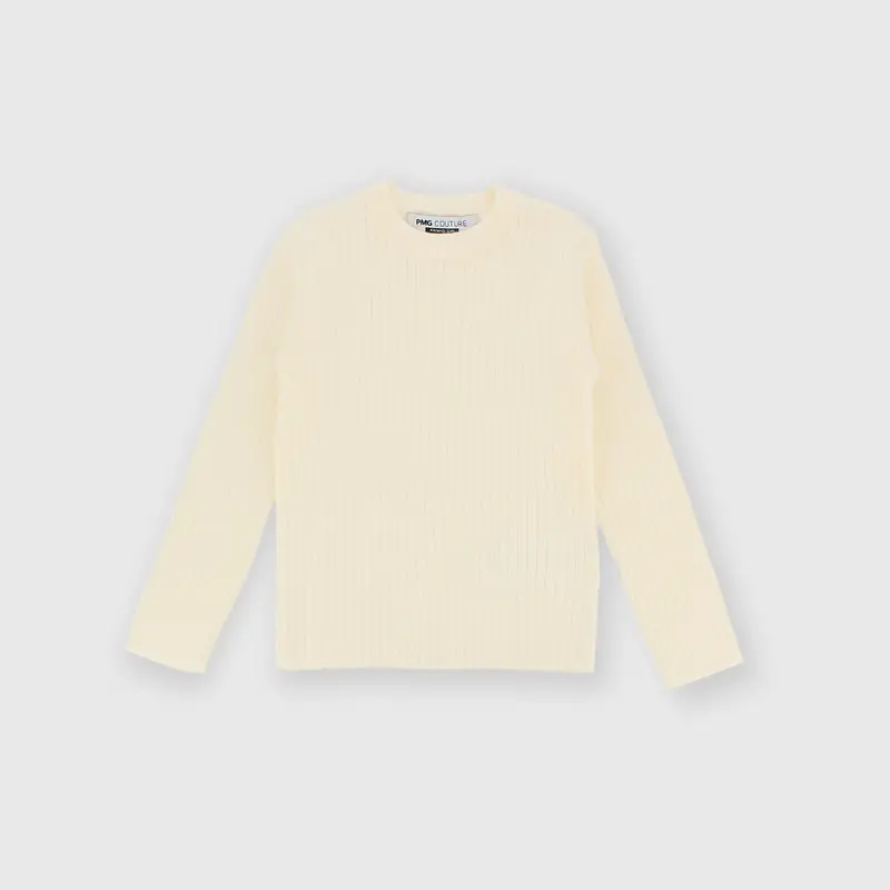 Maglioncino da bambina beige