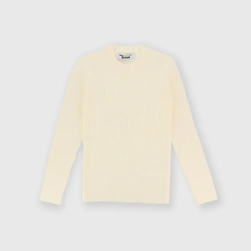 Maglioncino da bambina beige