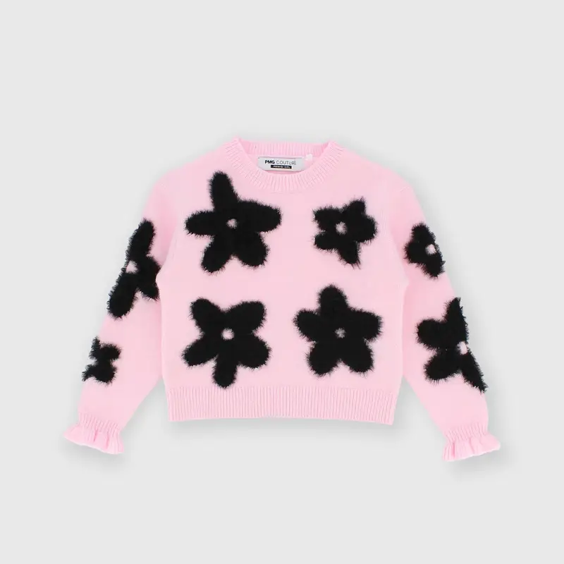 Maglioncino da bambina rosa