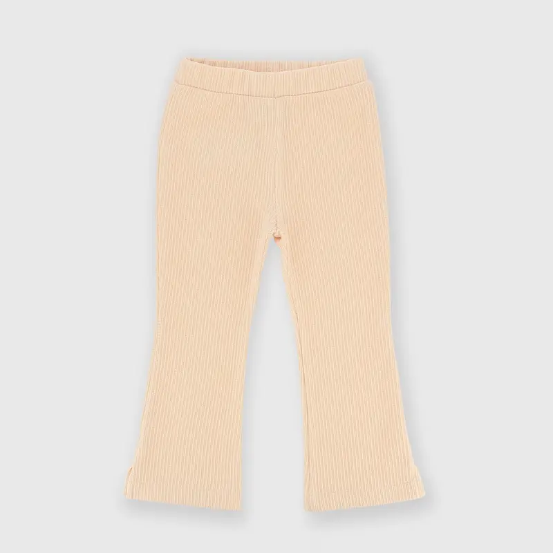 Pantalone da bambina beige