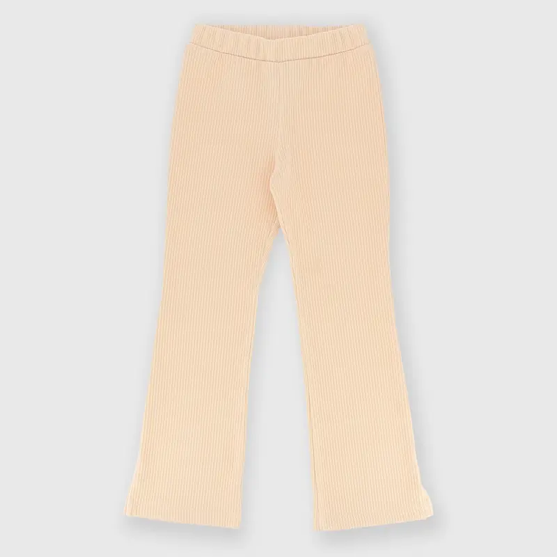 Pantalone da bambina beige