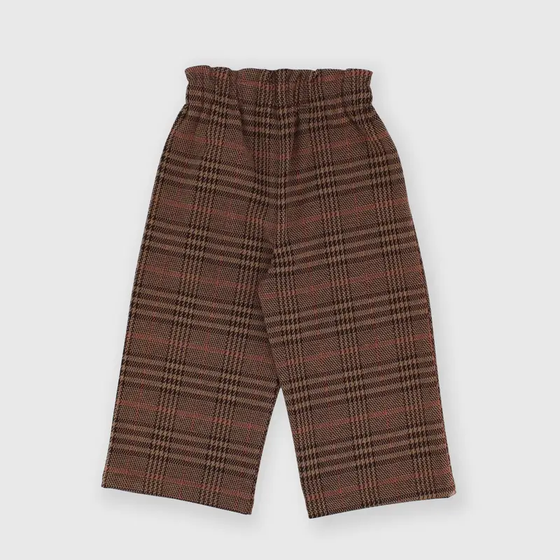 Pantalone da bambina marrone