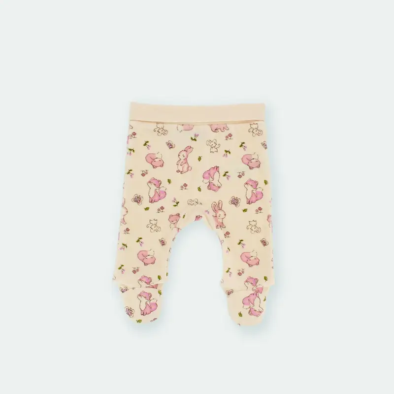 Pantalone in ciniglia da bambina bianco