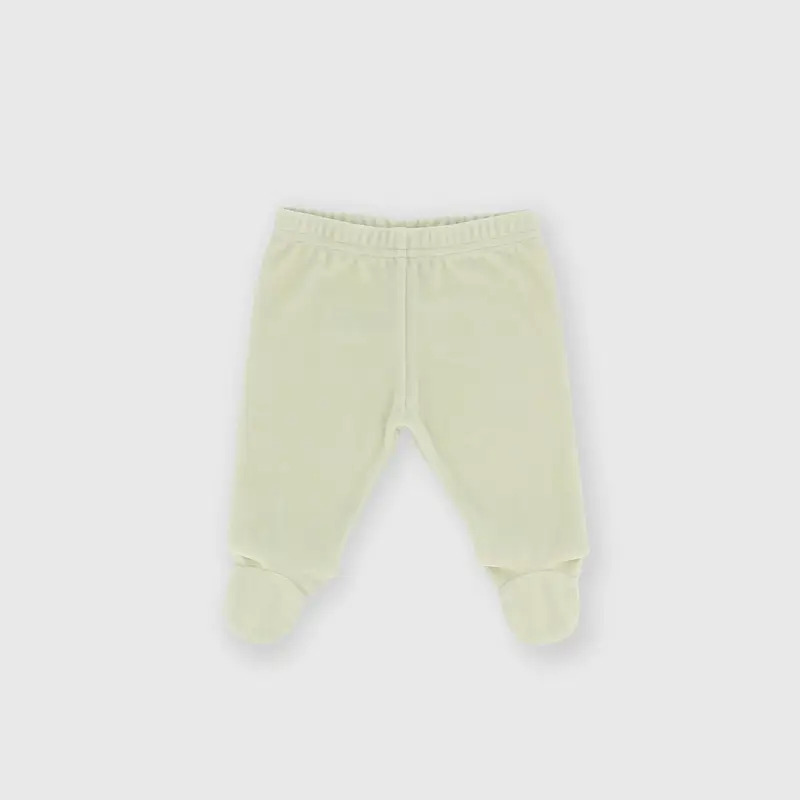 Pantalone in ciniglia da bambino verde