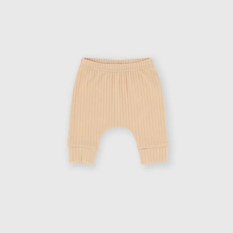 Pantalone in costina da bambino beige