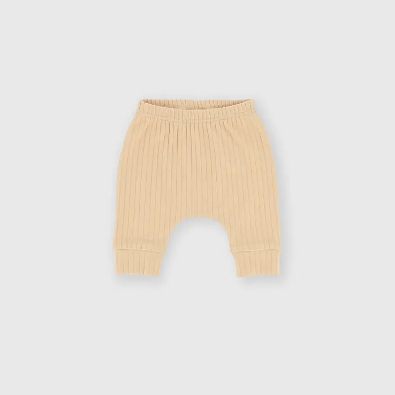 Pantalone in costina da bambino beige