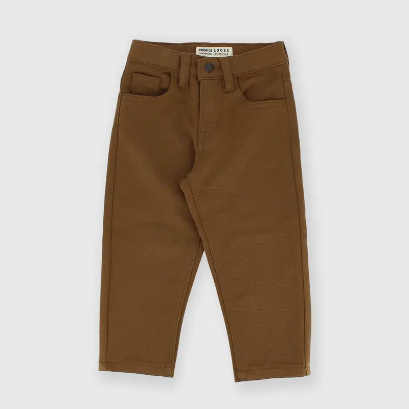 Pantalone in cotone da bambino marrone